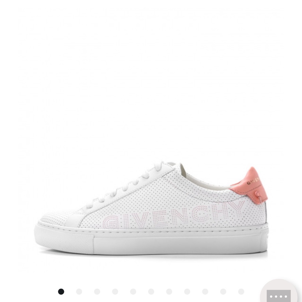 Givenchy White and Pink Urban Street Sneakers